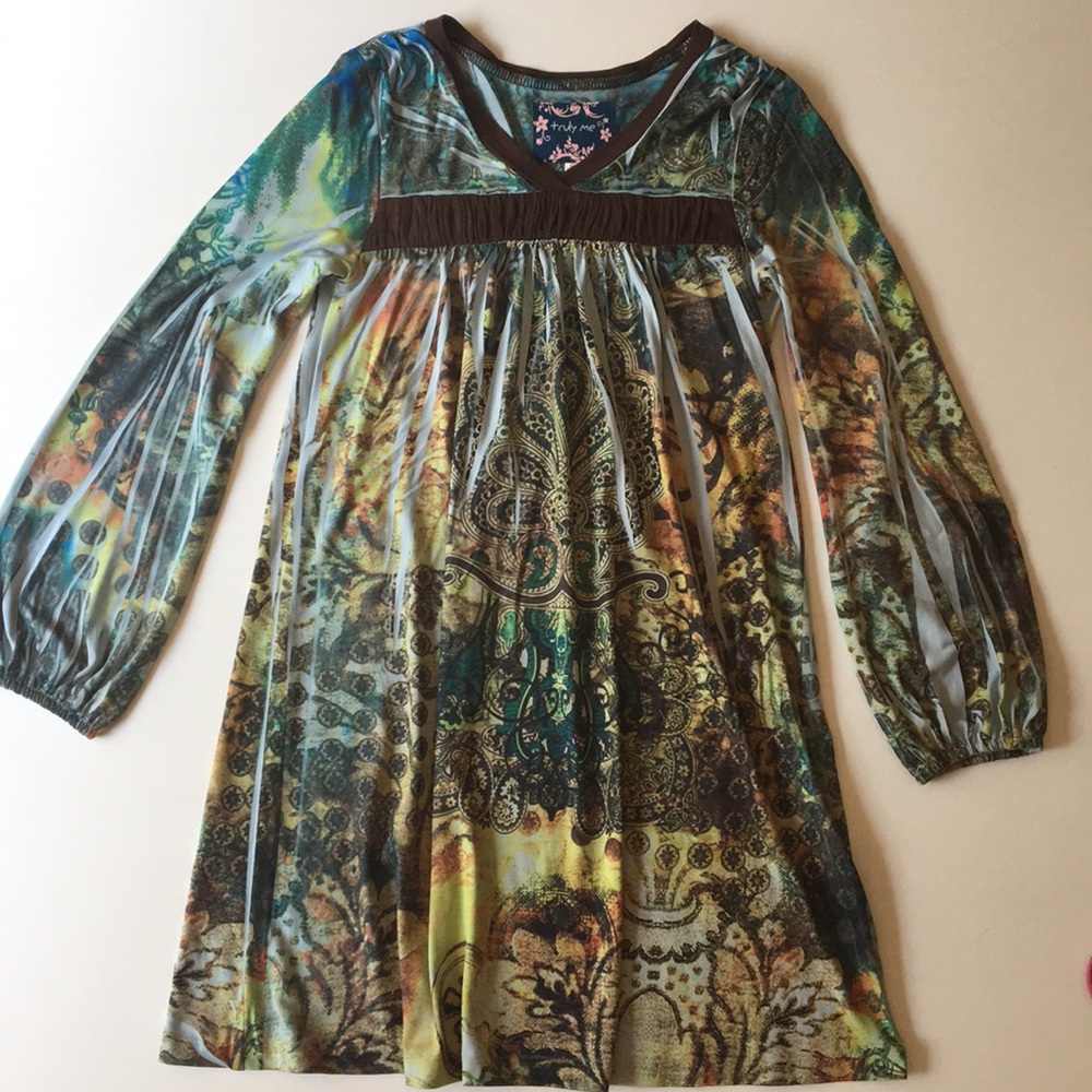 Long Sleeve Bohemian Dress